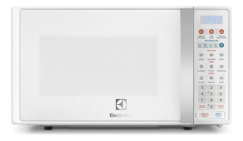 Micro-ondas Electrolux 20L Branco com Função Tira Odor e Descongelar MTO30
