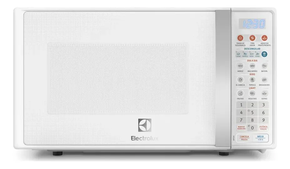 Micro-ondas Electrolux 20L Branco com Função Tira Odor e Descongelar MTO30