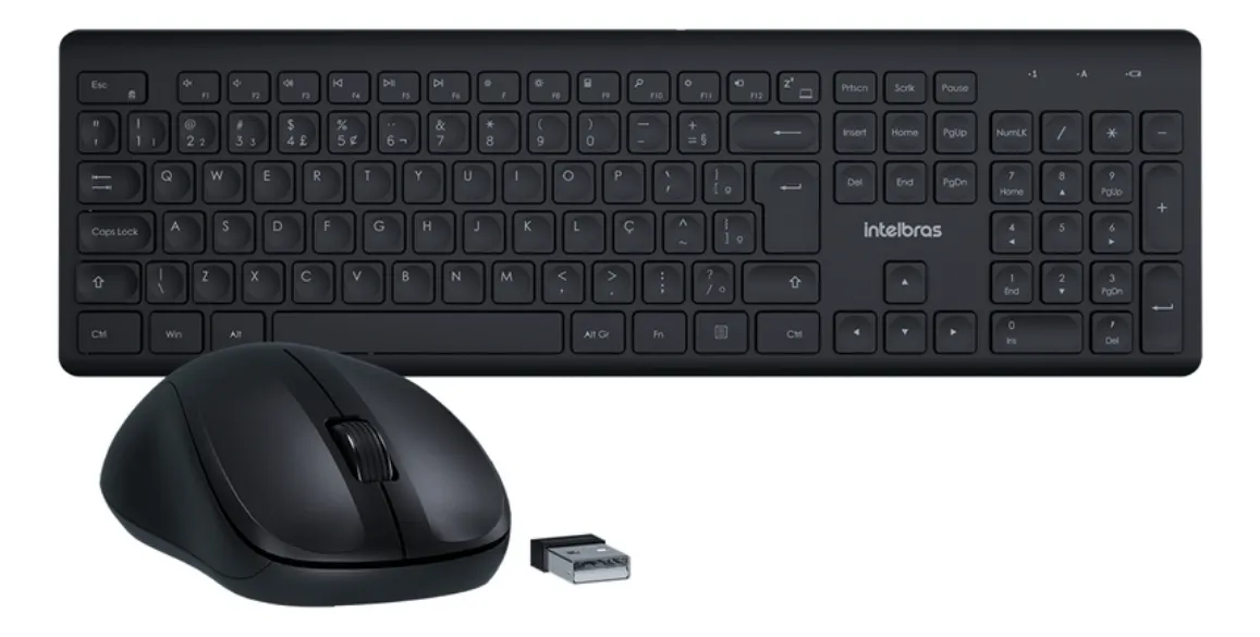 Kit Teclado e Mouse sem fio Intelbras