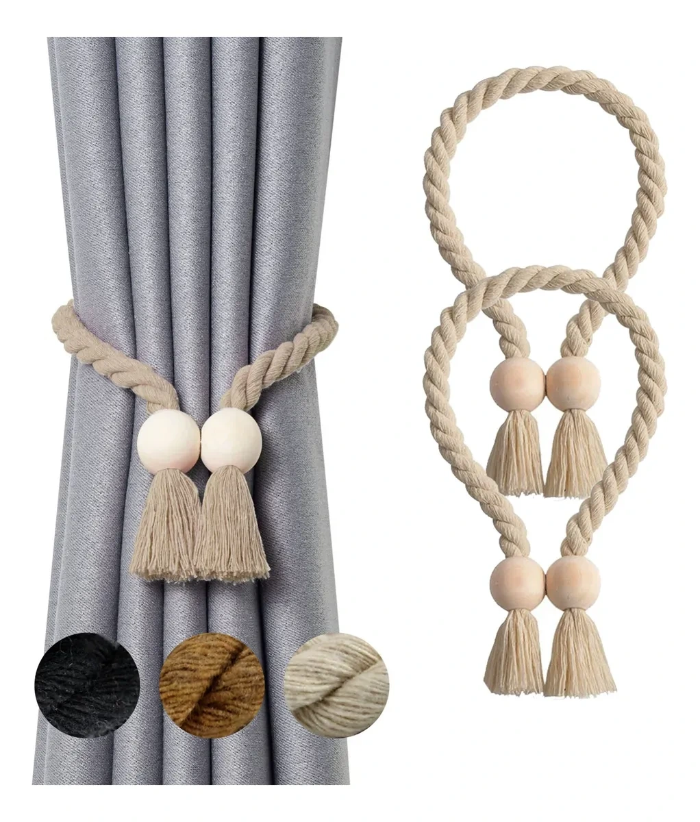 Kit 2 Prendedores de Cortina Magnético