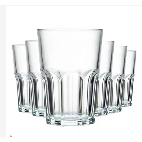 Jogo com 6 Copos de Vidro 350ml