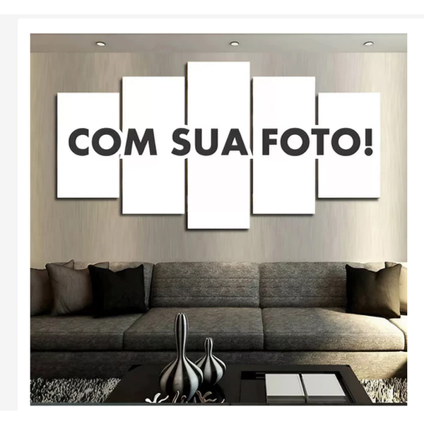 Quadro Personalizado 80x50cm 5 Peças