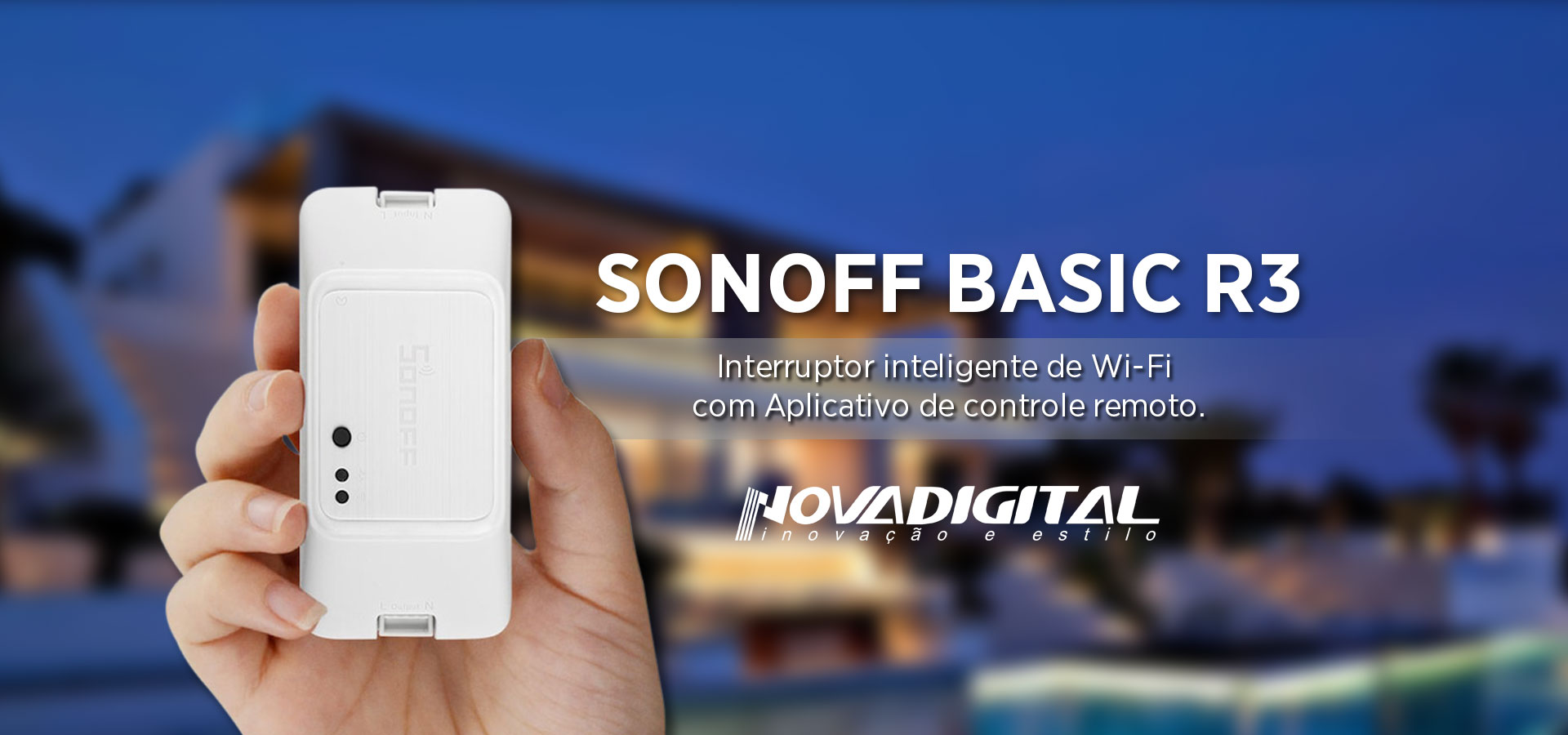 Interruptor inteligente Wi-fi Sonoff basic r3